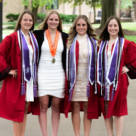 Quadruplets Rachel, Erin, Kelly, Casey (from left to right)