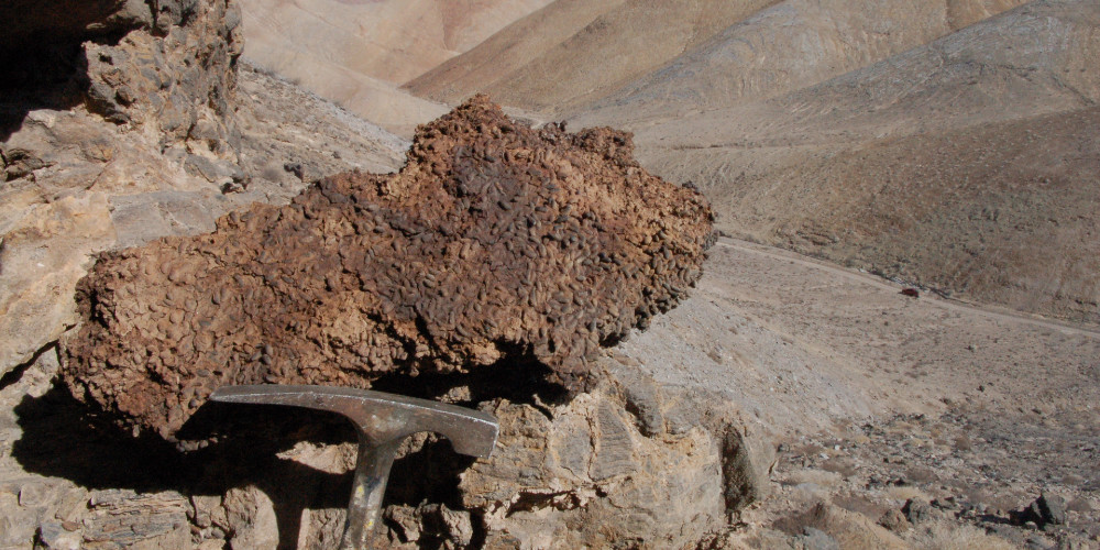 Midden in Atacama Desert in Chile