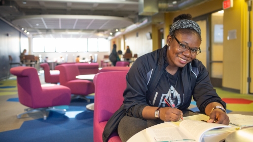 smiling student