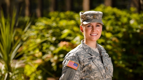 female student military veteran