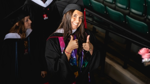 Graduate at the 2025 Commencement Ceremony for Rutgers University–Camden