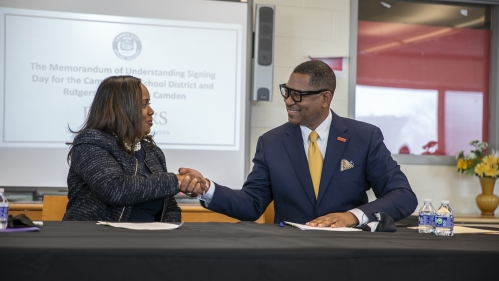 MOU signing with Camden City School District 