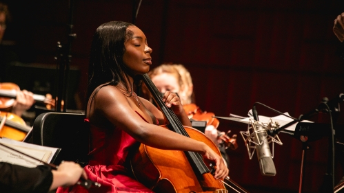 Ifetayo Ali plays during Festival Mahogany