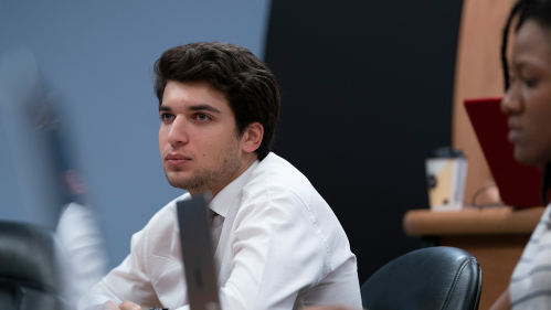 Human Resource Management students in classroom