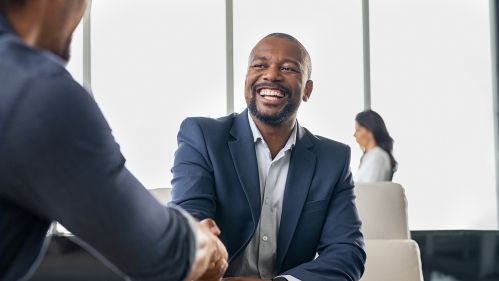 business men shaking hands