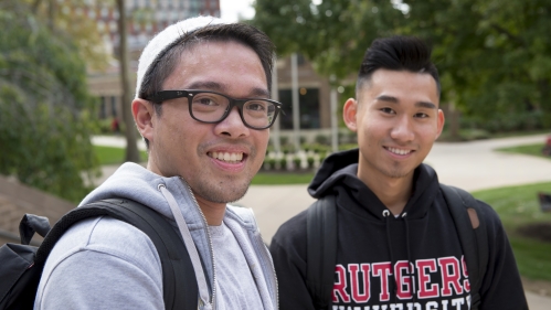 Students smiling