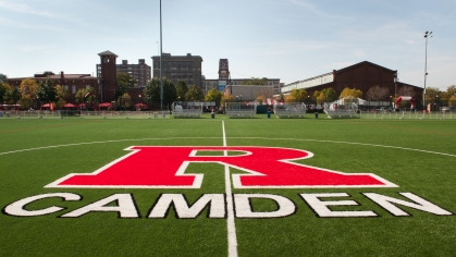 the turf on the Rutgers–Camden athletic field
