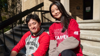 Two Asian American students