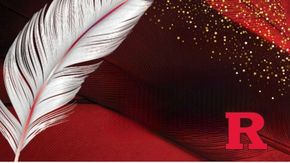 General Rutgers award image with a feather and the logo.