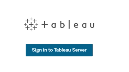 Tableau Login Screen