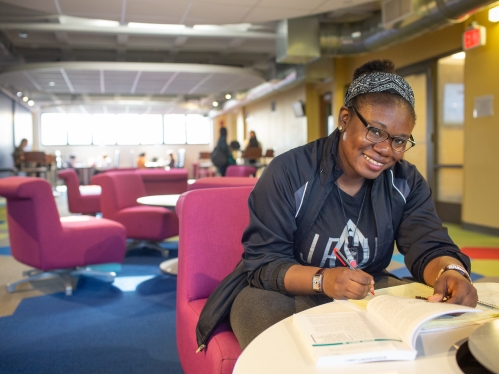 smiling student