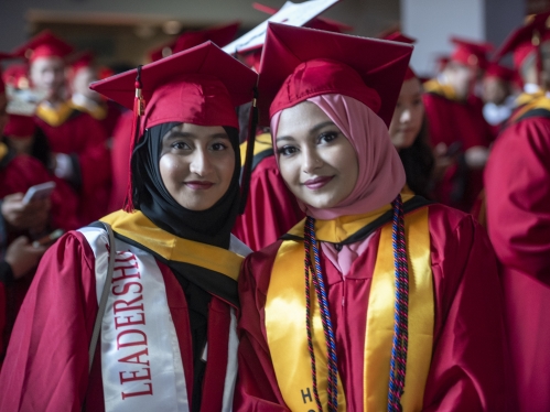 Student smiling