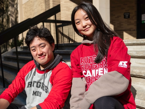 Two Asian American students