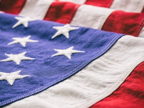 American flag background