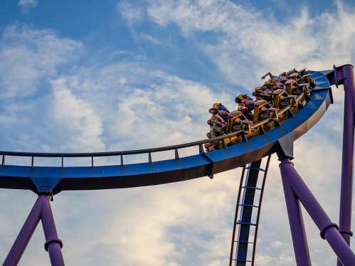 Bizarro roller coaster 