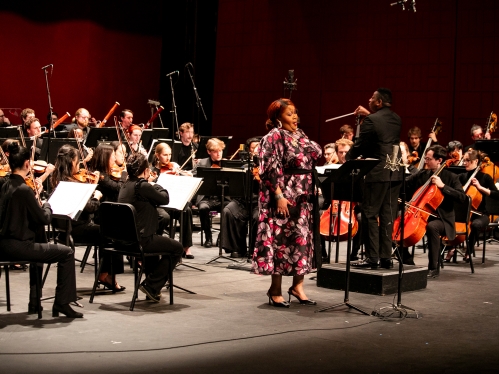 Karen Slack performs during Festival Mahogany