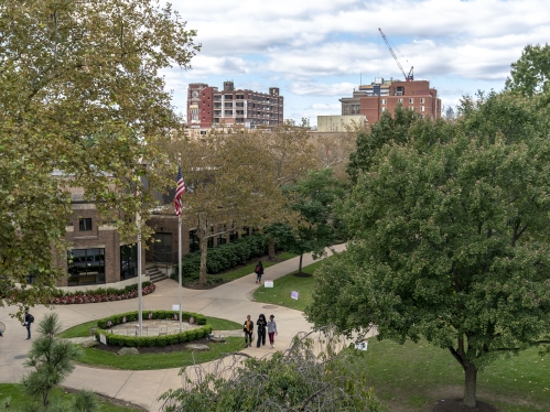 Areal View of Campus Quad