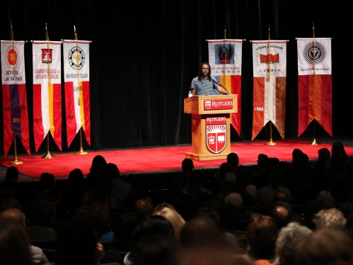 coulson whitehead speaks at rutgers-camden