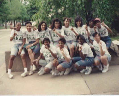 Charter members of the Rutgers-Camden chapter of Alpha Kappa Alpha Sorority, Incorporated.