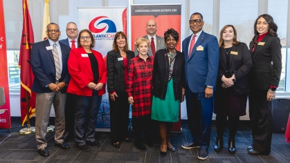 Rutgers–Camden and Atlantic Cape delegates during the MOU signing event