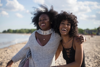 friends on the beach