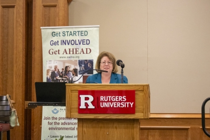 Senator Greenstein addresses the conference