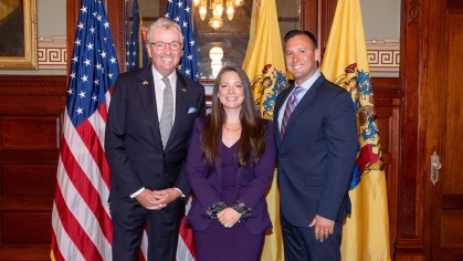 Jacquelyn A. Suárez and NJ Governor Murphy