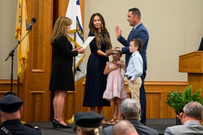 Kevin Lutz swearing-in