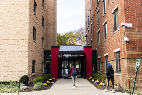 Exterior of Camden Tower and Apartments