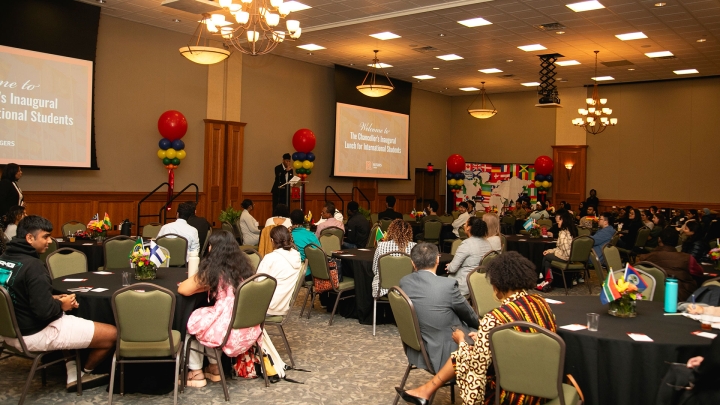 The inaugural Chancellor's International Student Luncheon