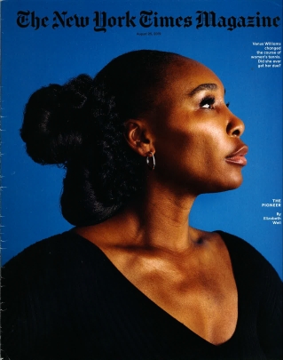 New York Times Cover - artwork by Mickalene Thomas