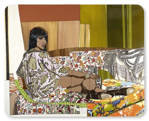 Naomi Looking Forward - artwork by Mickalene Thomas