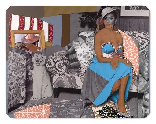 Portrait of Lili (Number 2) - artwork by Mickalene Thomas