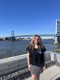 A photo of Juliana Rossano on the Camden waterfront.
